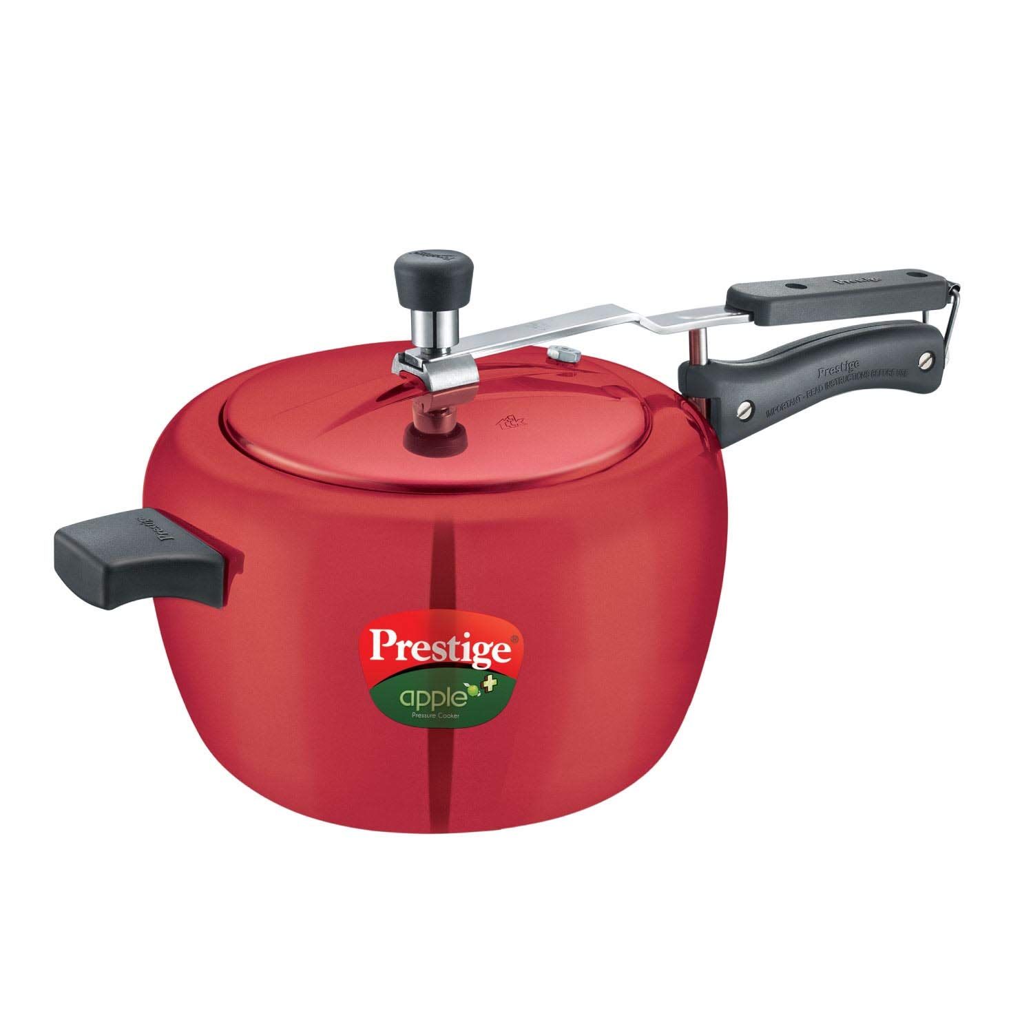 Prestige Apple Plus Inner Lid Aluminium Pressure Cooker, Litres